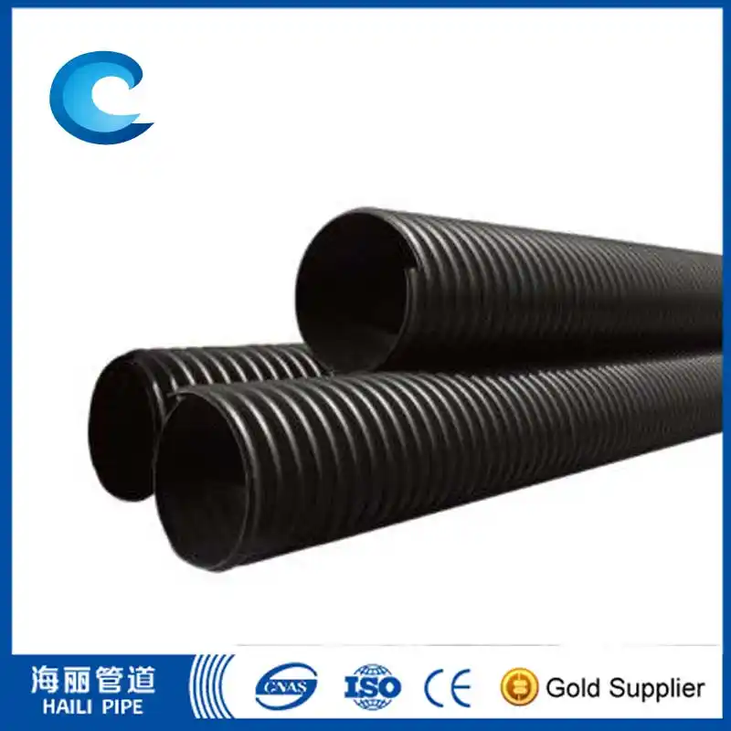 Steel Belt Reinforced HDPE Corrugated Pipe